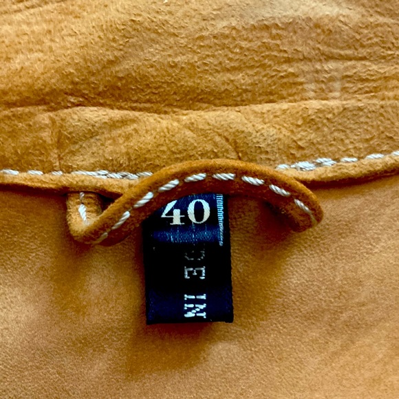 Vintage Mens Suede Button Down Jacket - Picture 2 of 9